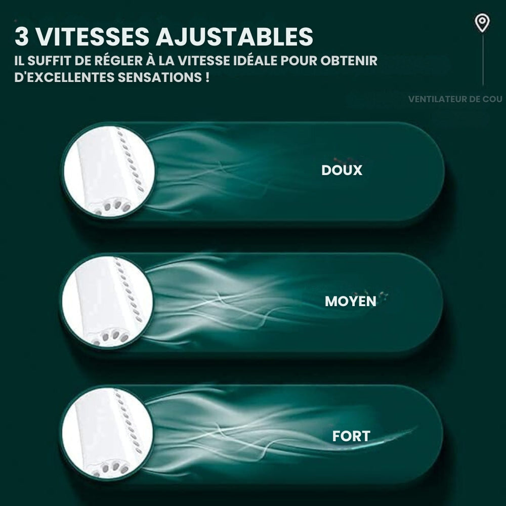 Ventilateur de Cou Portable - Fraîcheur Révolutionnaire pour Votre Quotidien