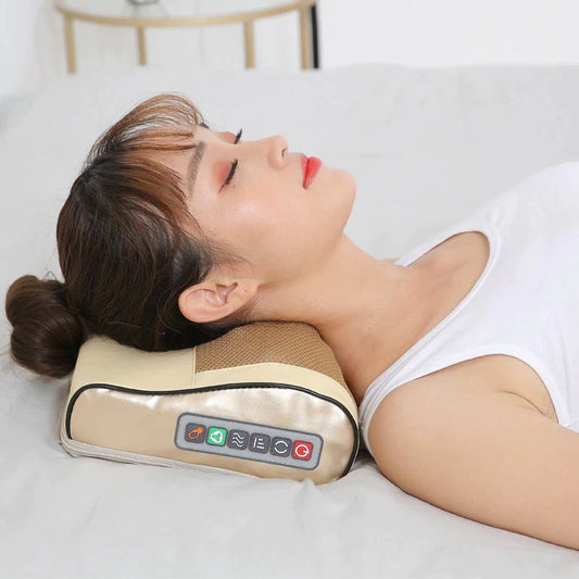 Oreiller de Massage Thermique OmyZen™ - Détente et Soulagement à la Maison