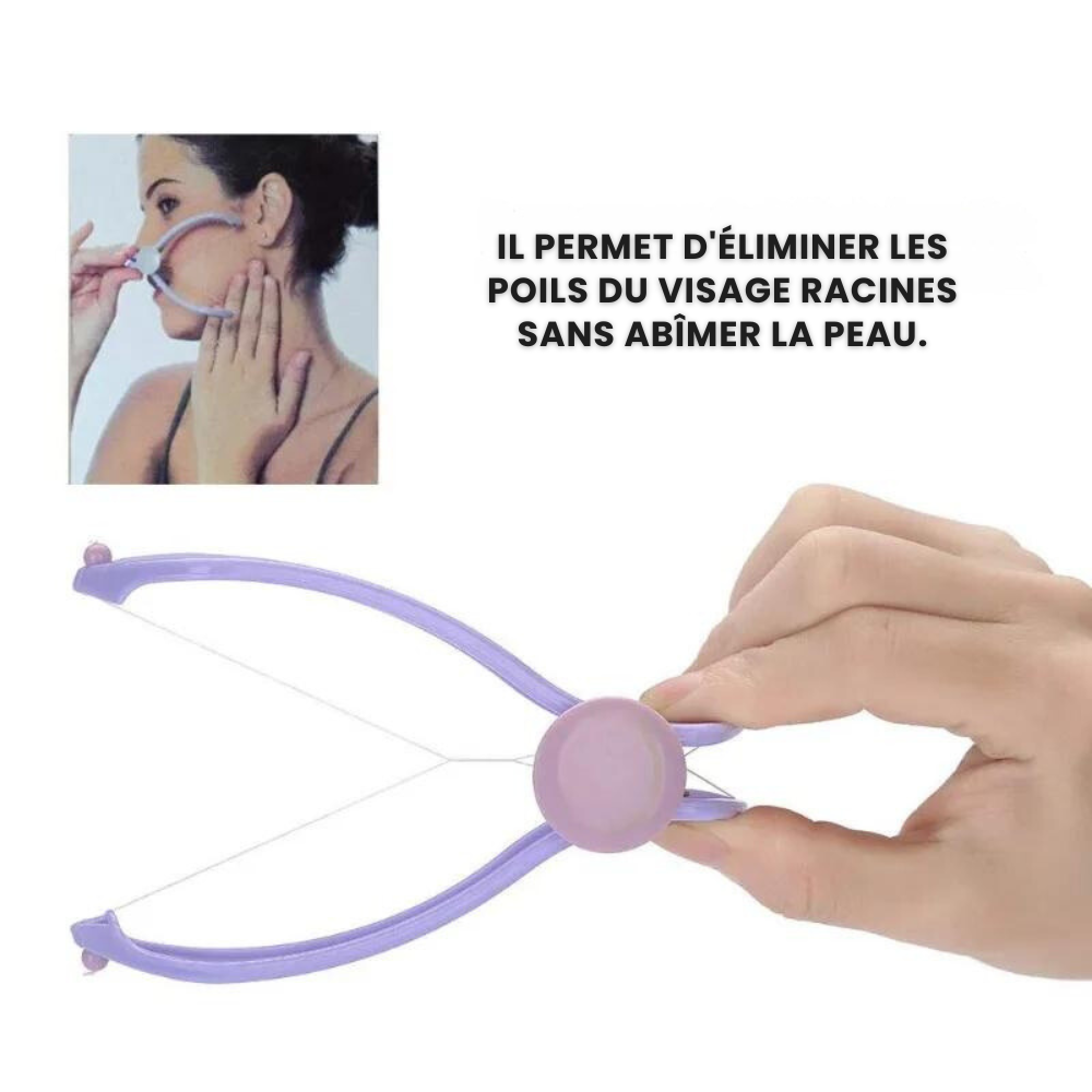 Épilateur Facial Portable - Parfait pour une peau lisse et douce