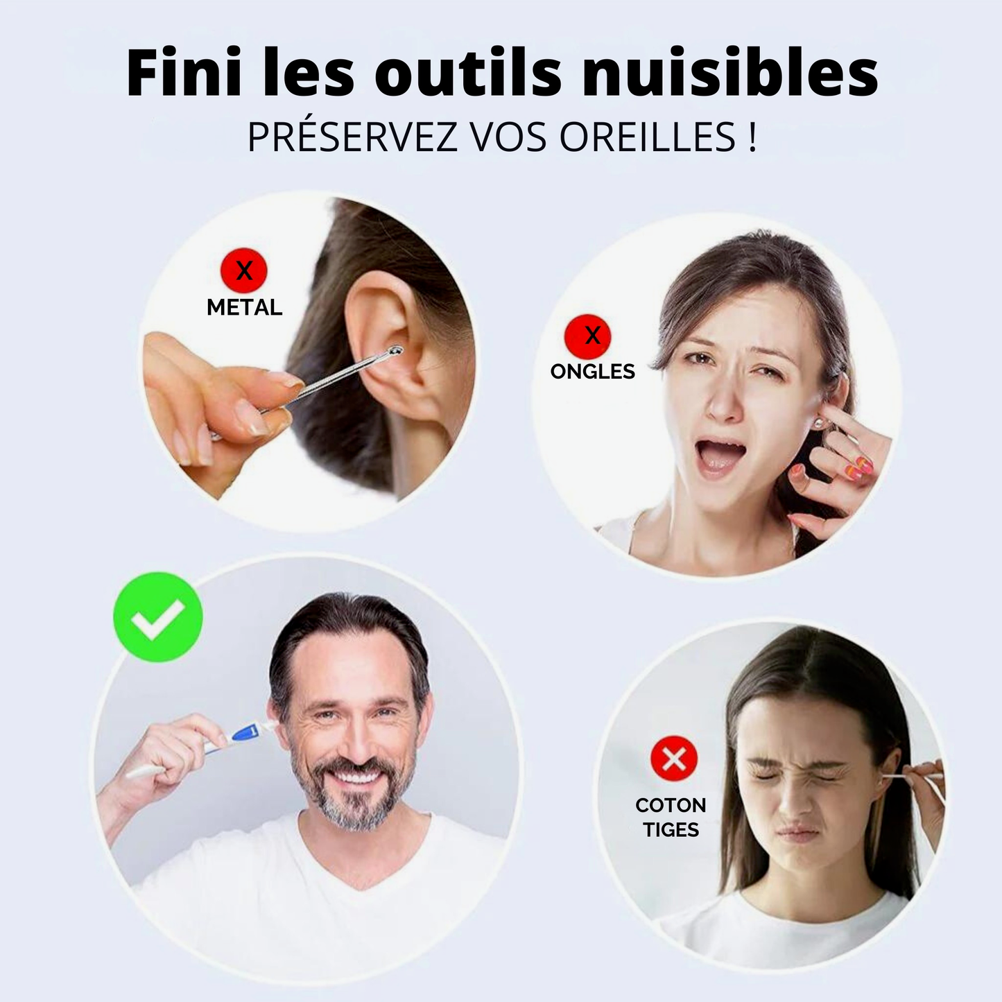 Nettoyeur d'Oreille CLEAN-EAR™ - Révolutionnaire et Doux pour Toute la Famille