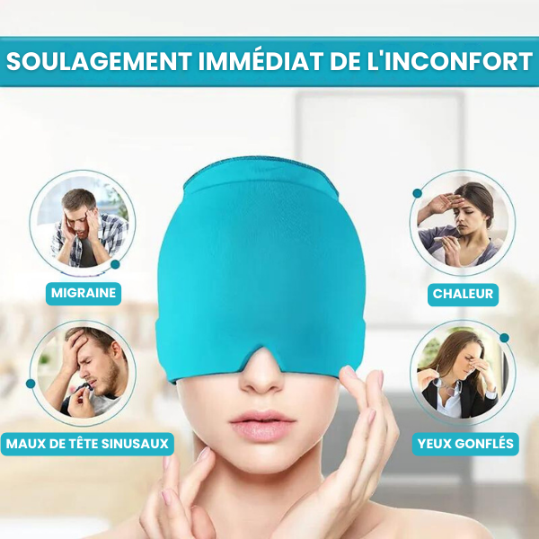 Masque Anti-Migraine Gel Froid Migranil - Soulagement Naturel