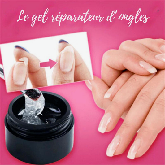 Gel Réparateur OmyNail™ - La Solution Miracle pour Ongles Cassés ou Fissurés