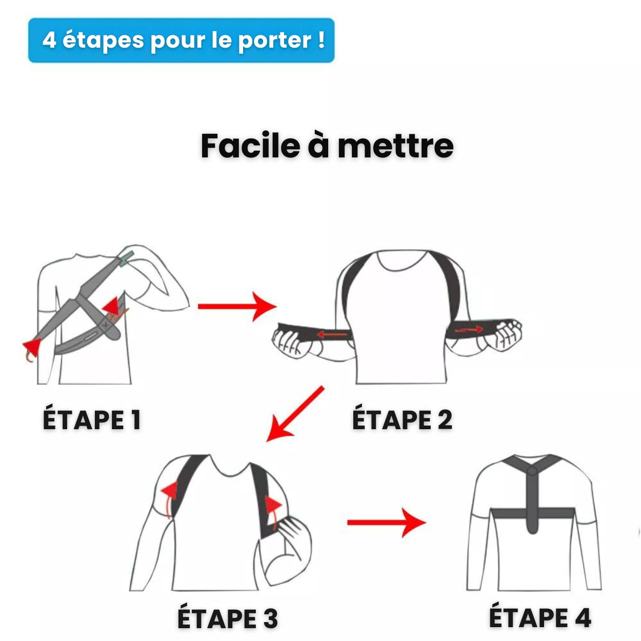 Correcteur de Posture - Soulagement & Amélioration de la Posture