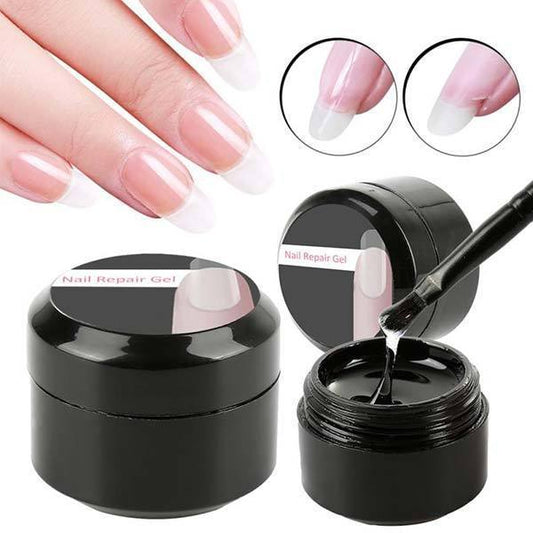 Gel Réparateur OmyNail™ - La Solution Miracle pour Ongles Cassés ou Fissurés